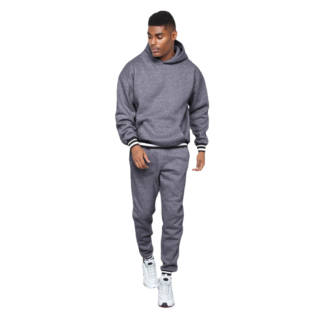 Men's sporty sweatshirt with comfortable joggers in urban style Lisslune