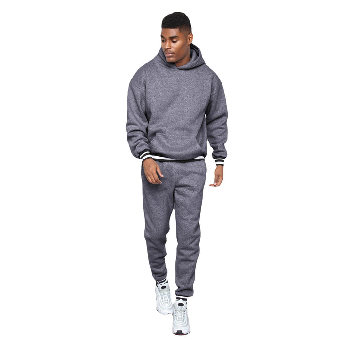 Men's sporty sweatshirt with comfortable joggers in urban style Lisslune