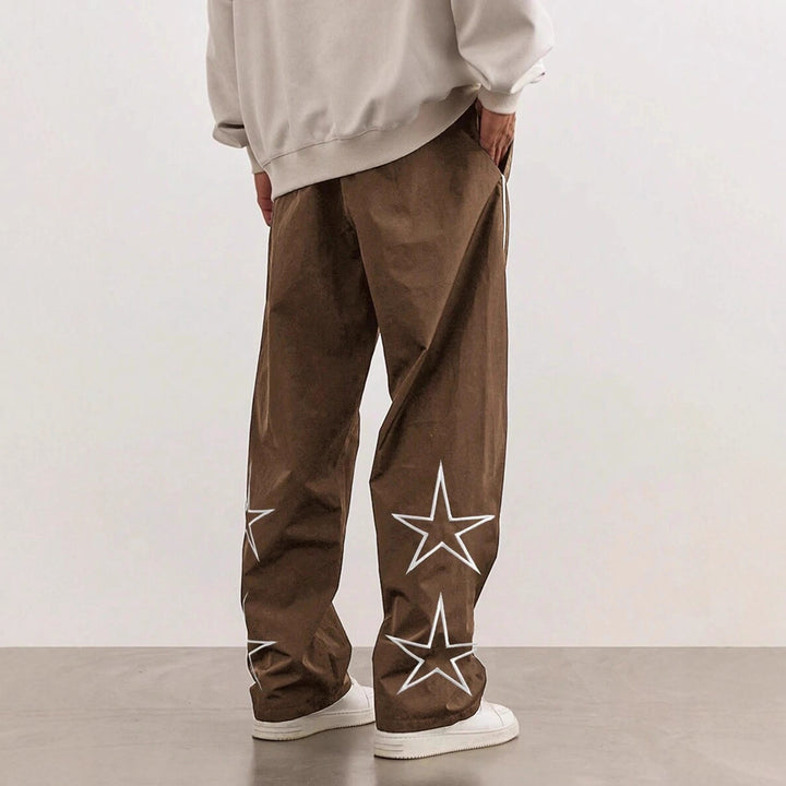 Men's Comfortable Casual Pants with Side Contrast Stripes Lisslune