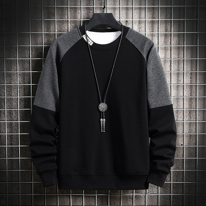 Men's fashionable sweatshirt with contrast sleeves Lisslune