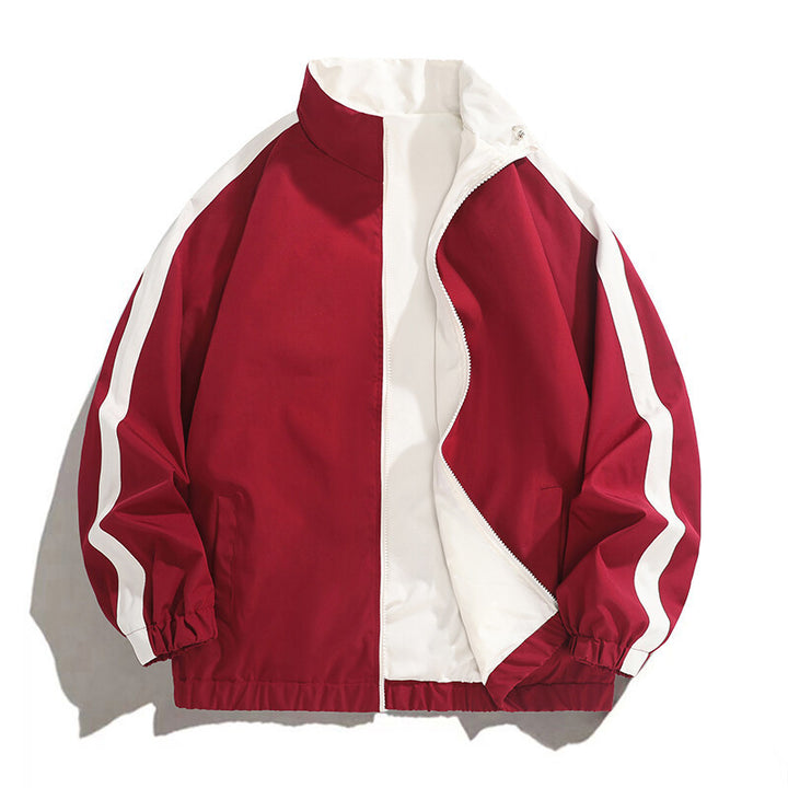 Men's fashionable casual jacket with sporty cut and contrasting accents Lisslune