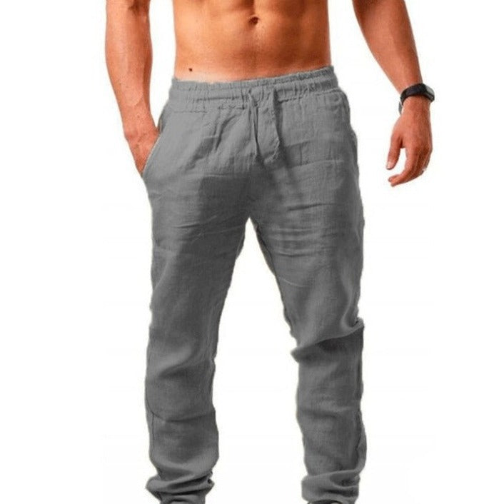Men's Casual Linen Pants Lisslune