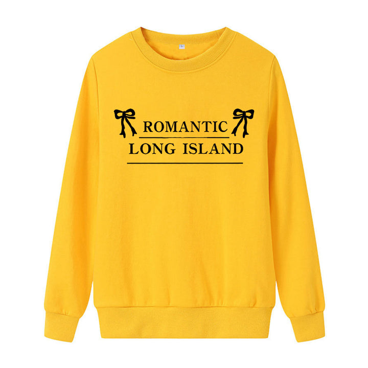 Women casual sweatshirt with romantic lettering Lisslune