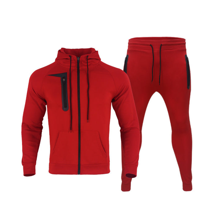 Men's sporty leisure set with highly elastic jacket and comfortable jogger pants Lisslune