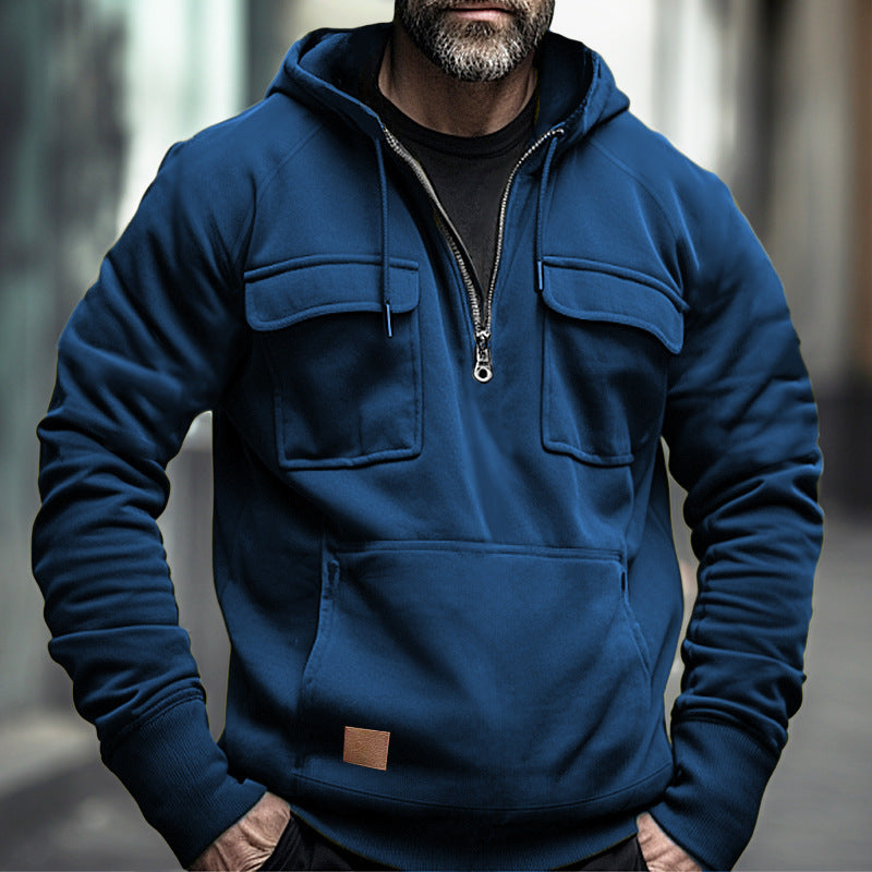 Men's stylish hoodies with practical chest pockets Lisslune
