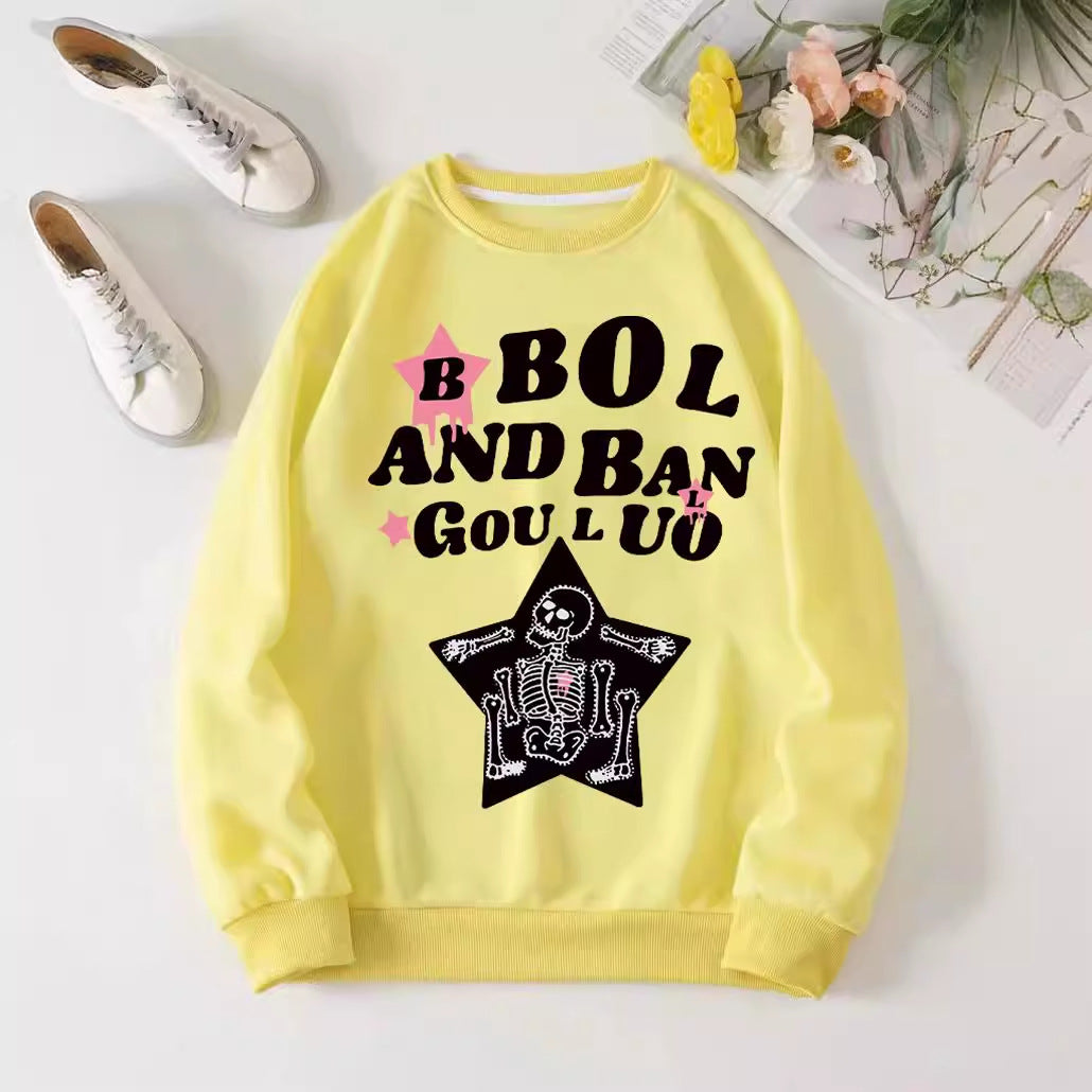 Women's casual sweatshirt with creative skeleton design Lisslune
