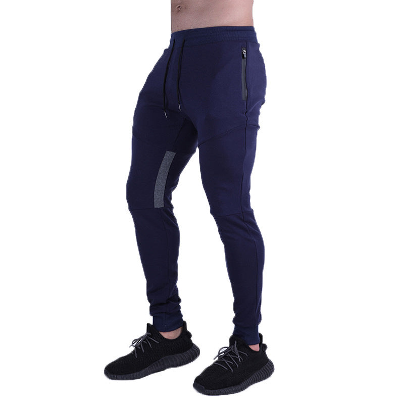 Men's fitness jogging pants with side zipper pockets and elastic waistband Lisslune