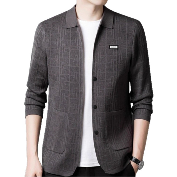 Men's cardigan with unique pattern Lisslune