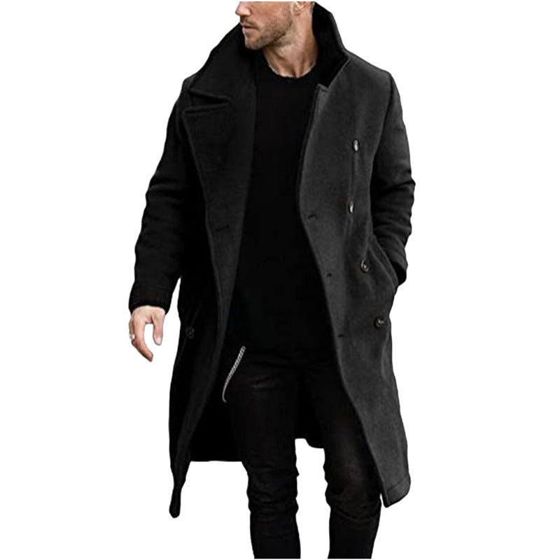 Men's elegant coat with wide collar Lisslune