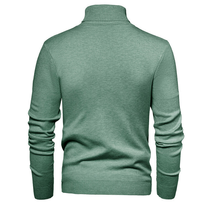 Men's elegant turtleneck sweater made of fine merino wool Lisslune