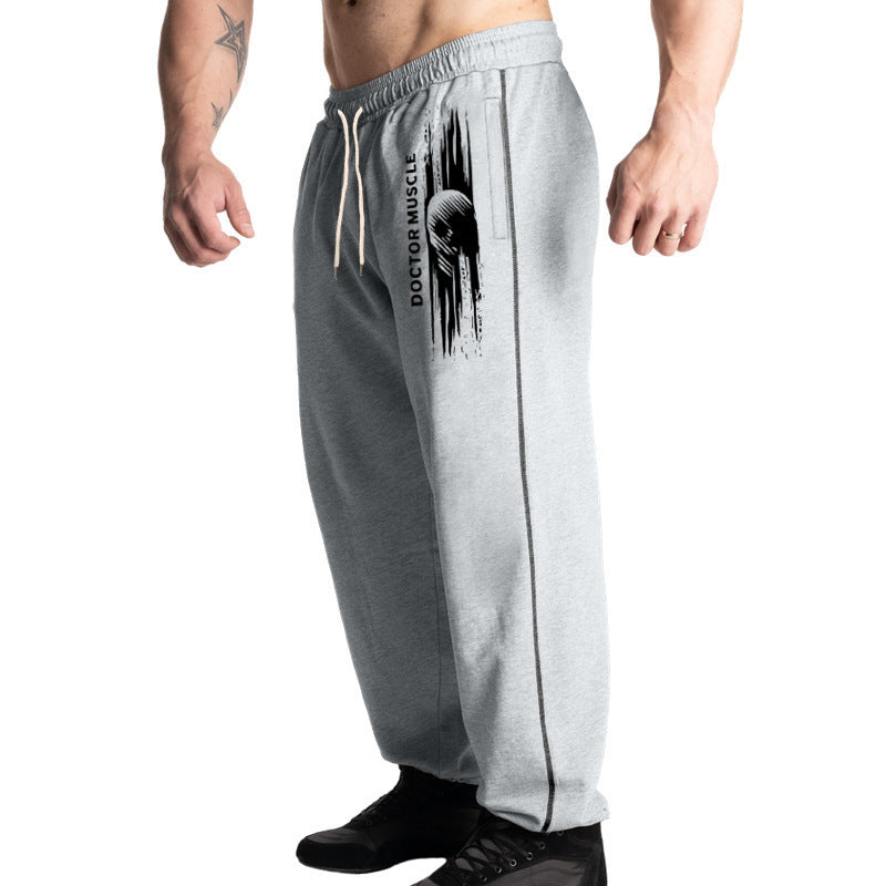 Men's Comfortable Sport Jogging Pants with Side Pockets and Adjustable Drawstring Lisslune