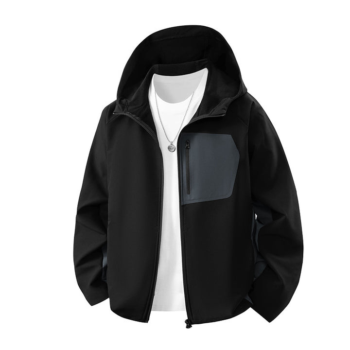 Men's Weatherproof Functional Jacket with Practical Pockets Lisslune