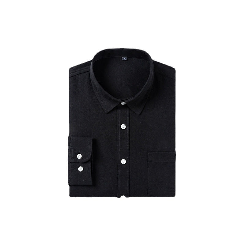 Men's casual long sleeve shirt with fine texture Lisslune