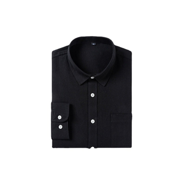Men's casual long sleeve shirt with fine texture Lisslune
