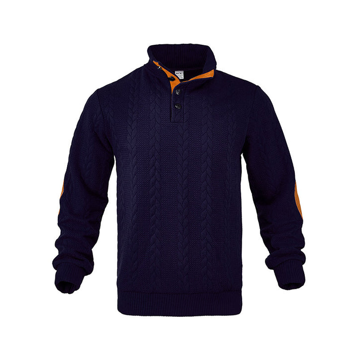 Men's knit pullover with contrast details Lisslune