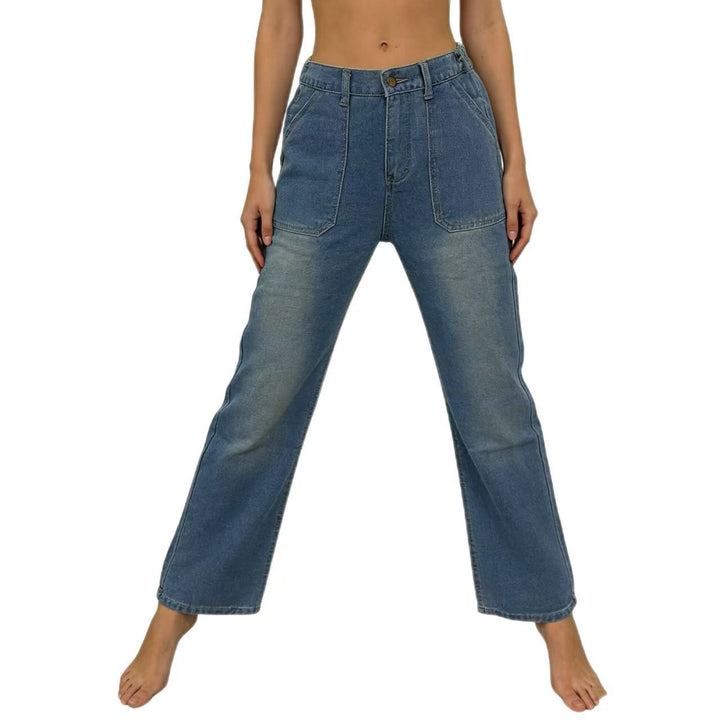 Women's High-Waist Jeans in Vintage Style Lisslune