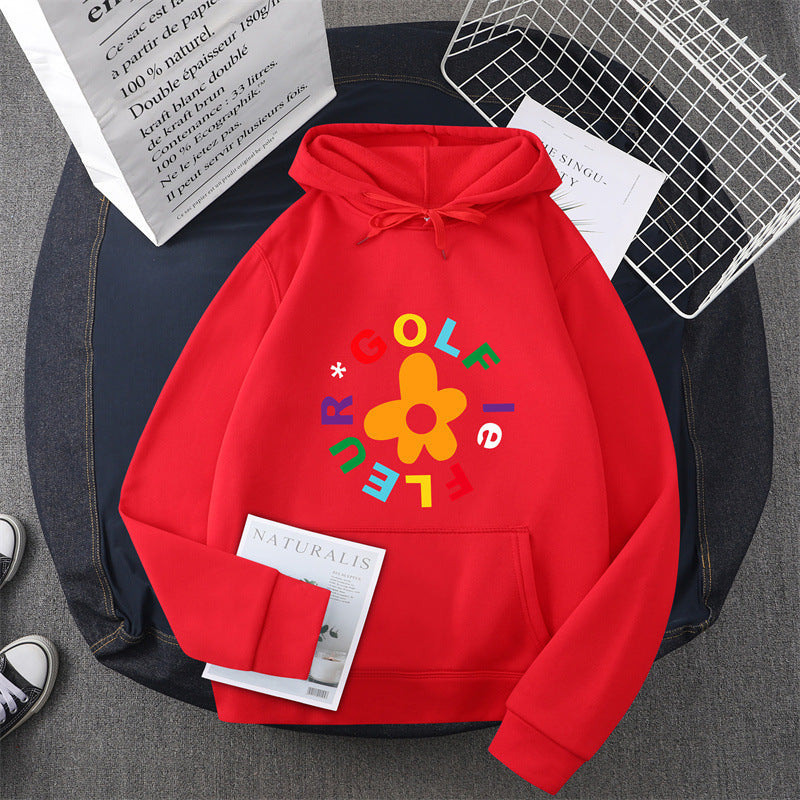 Women's hoodie with creative floral graphic design and comfortable fit Lisslune
