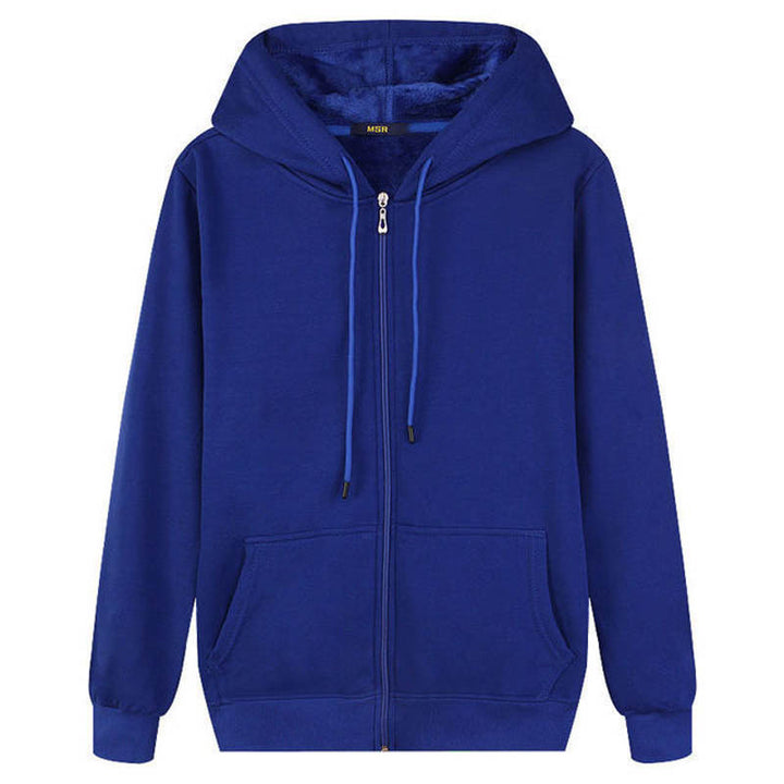Women's hooded jacket with full zip and practical side pockets Lisslune