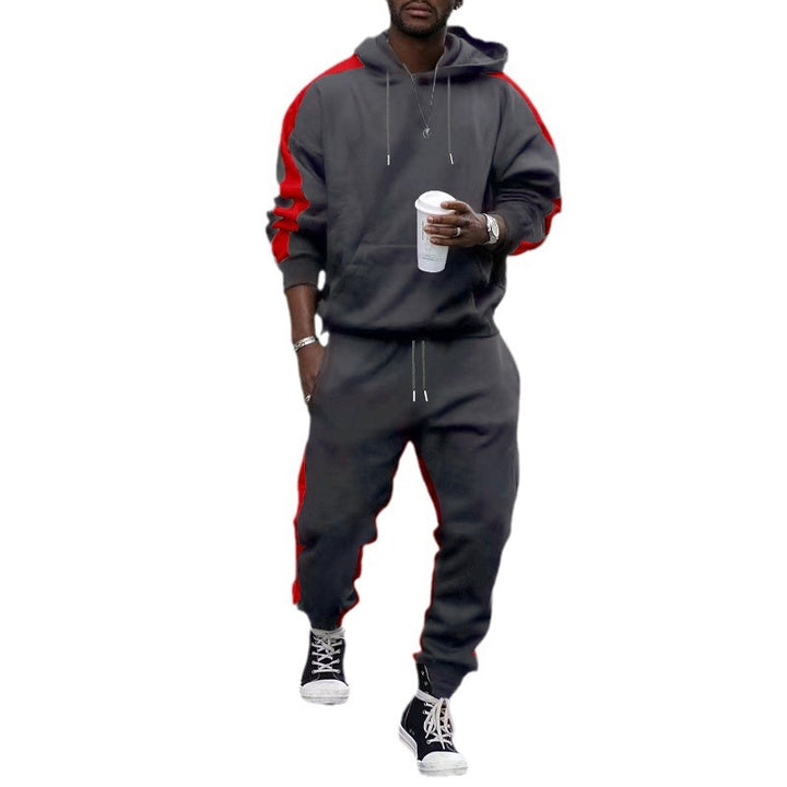 Men's tracksuit with hood and contrasting side elements Lisslune