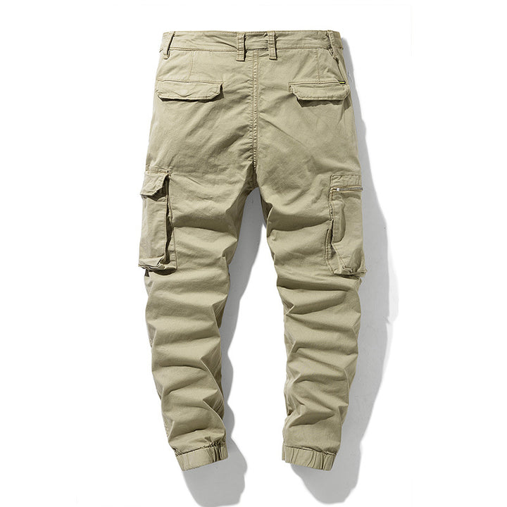 Men's Cargo Pants with Elastic Waistband and Versatile Pockets Lisslune