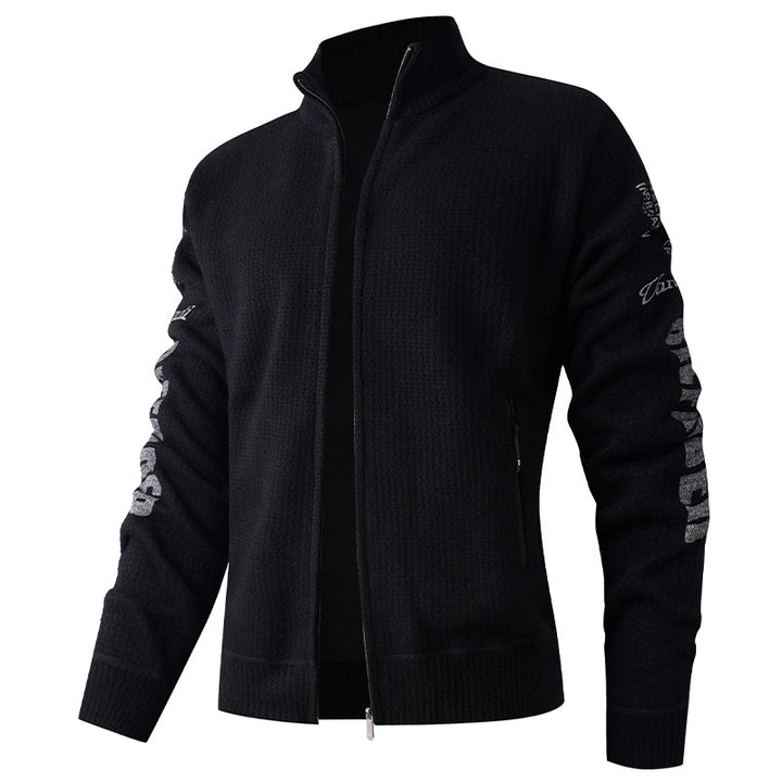 Men's quilted leisure jacket with high collar and modern lining Lisslune