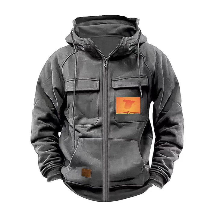 Men's multifunctional hoodie with practical pockets Lisslune