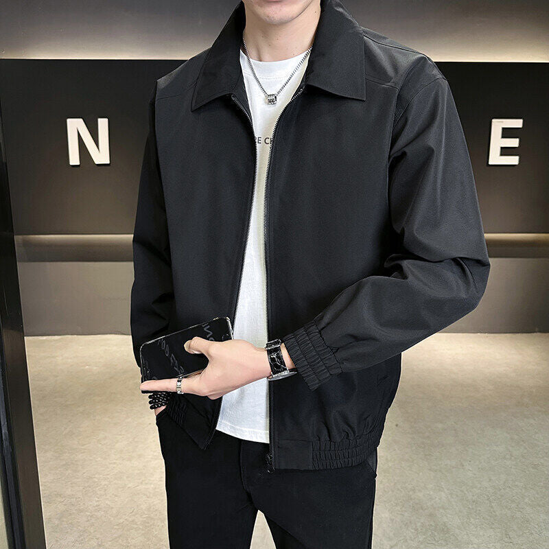Men's lightweight leisure jacket with elastic waistband and practical pockets Lisslune