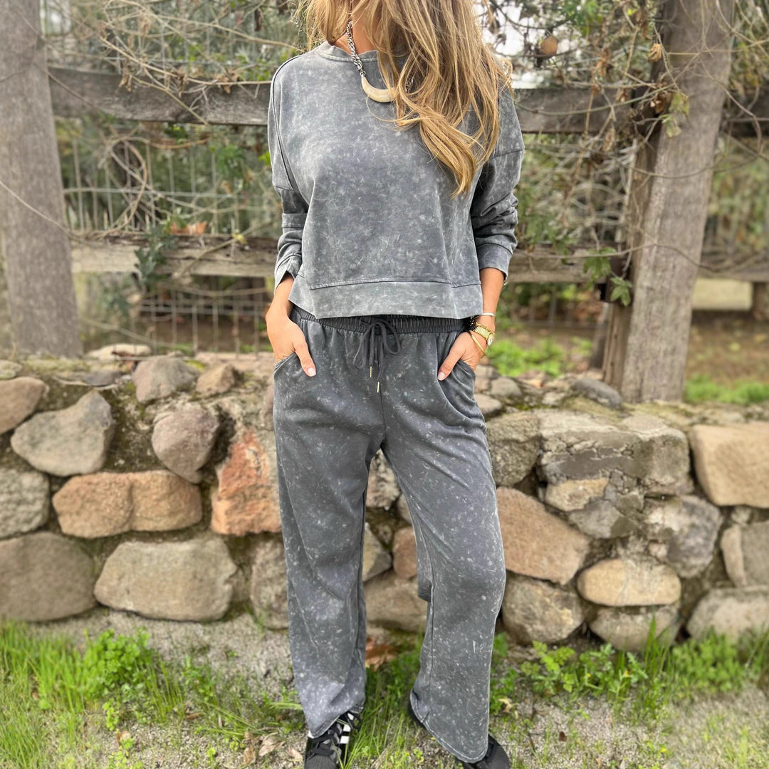 Women Casual Sweatshirt and Jogging Pants Set Lisslune