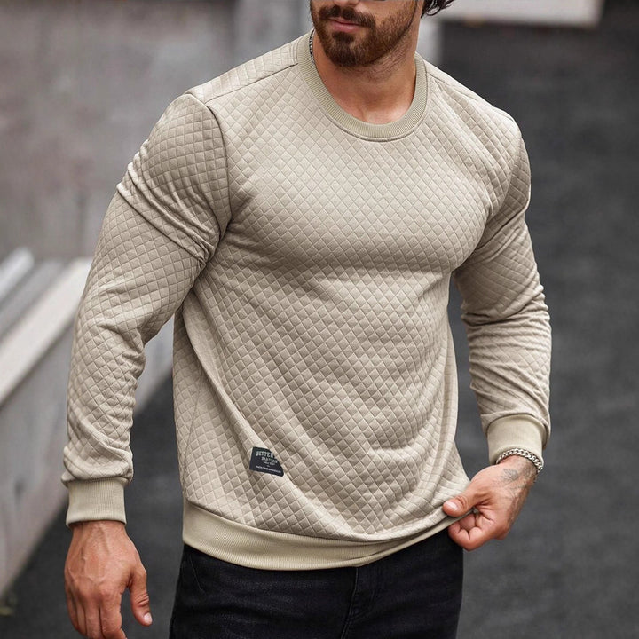 Men's Textured Sweatshirt Lisslune