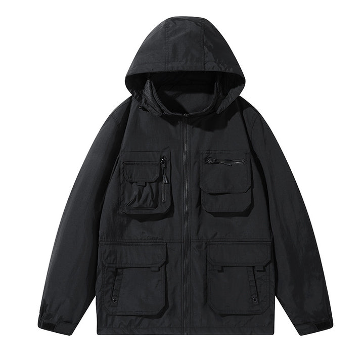 Men's Functional Outdoor Jacket with Versatile Pockets Lisslune