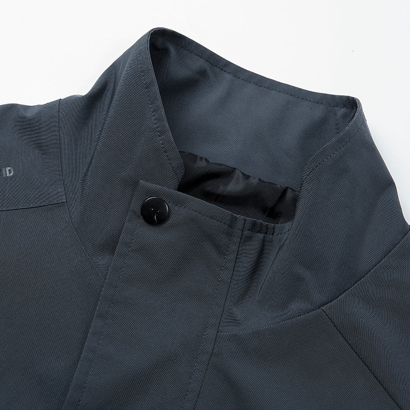 Men's Windproof Transitional Jacket with Practical Hood Design Lisslune