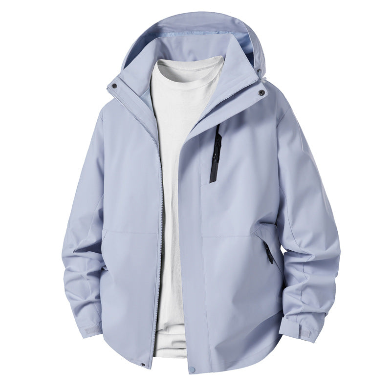 Men's technical transition jacket with adjustable hood rim Lisslune