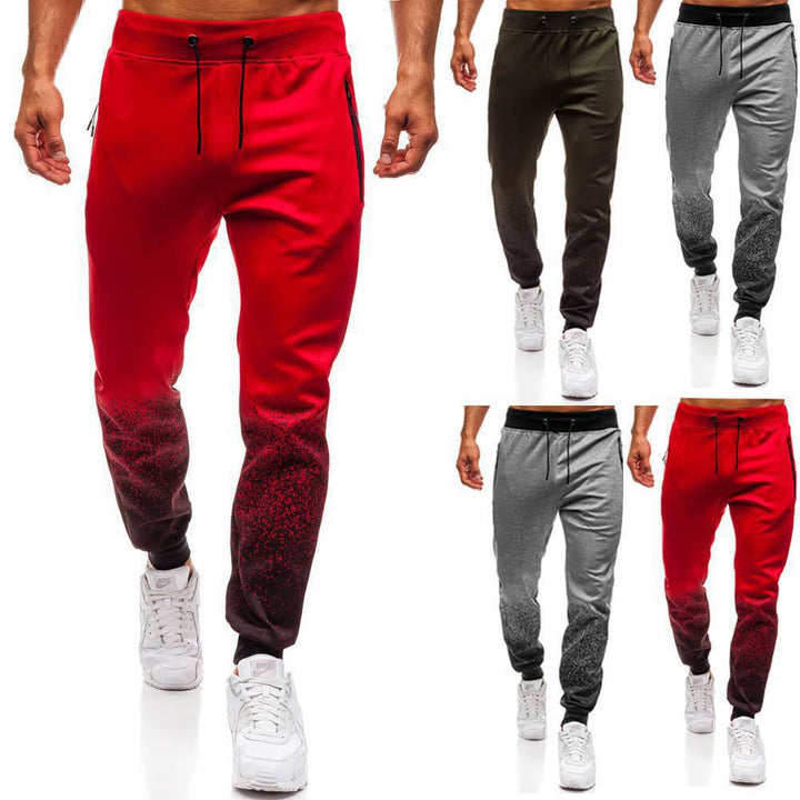Men's Athletic Jogging Pants with Side Zipper Pockets Lisslune