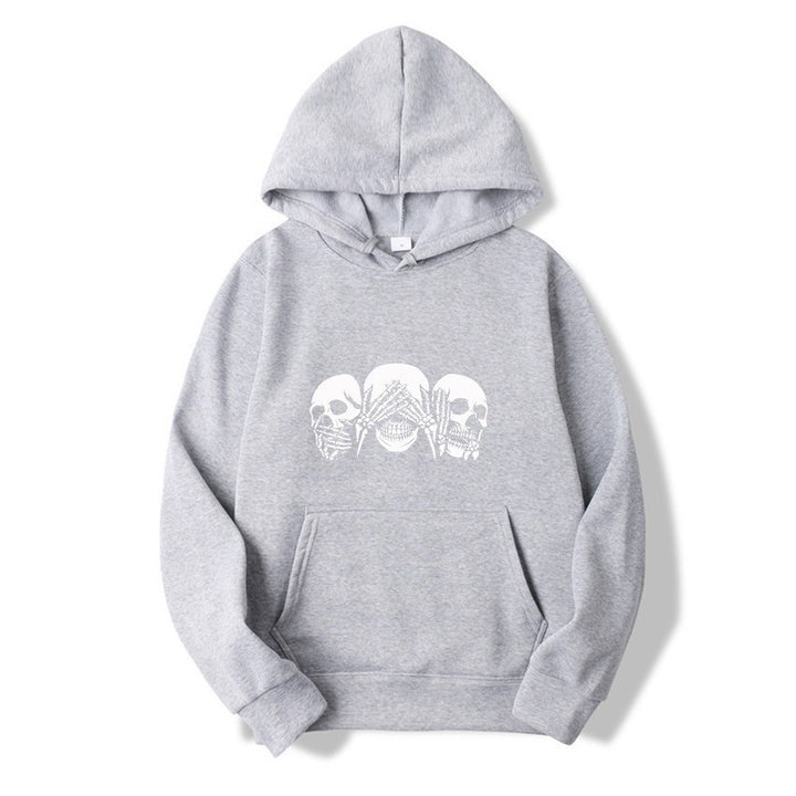 Women's hoodie with artistic skull design Lisslune