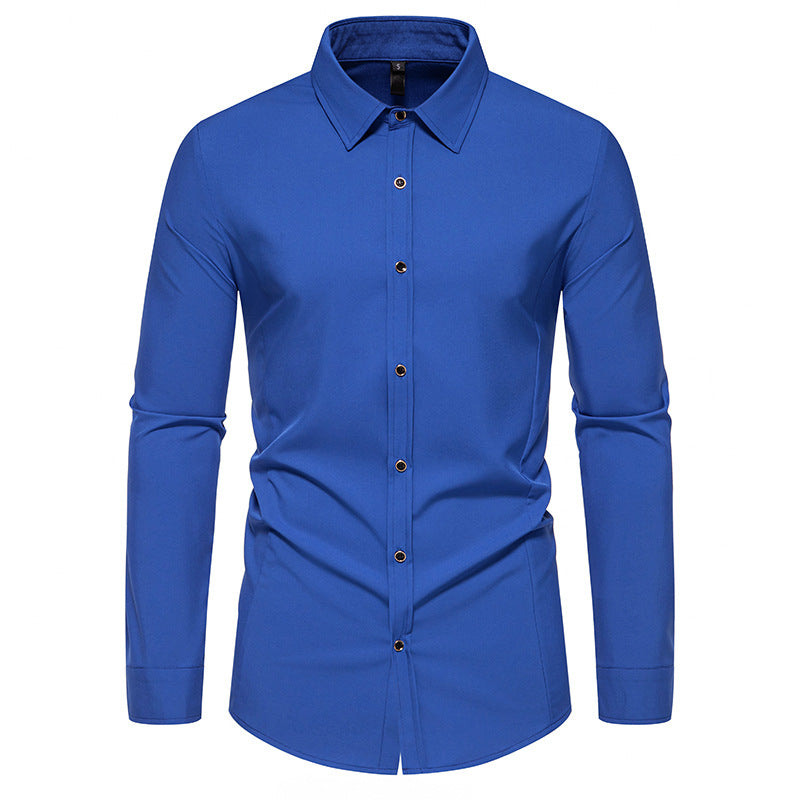 Men's fashionable long-sleeve shirt with elegant cut Lisslune
