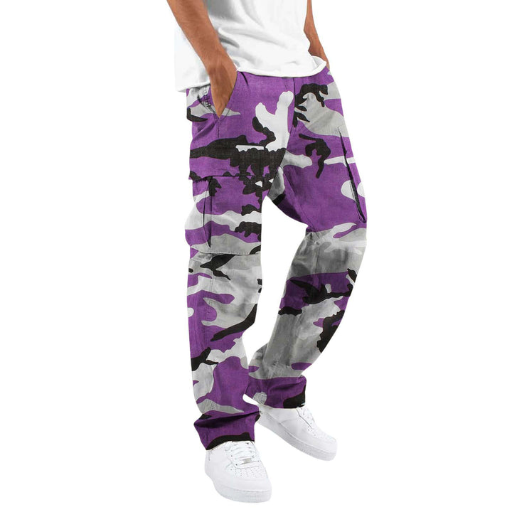 Men's Camouflage Cargo Pants with Numerous Pockets Lisslune