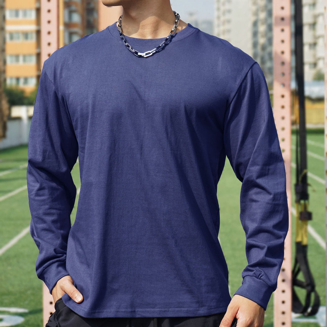 Men's long sleeve shirt made of high-quality cotton with breathable texture Lisslune