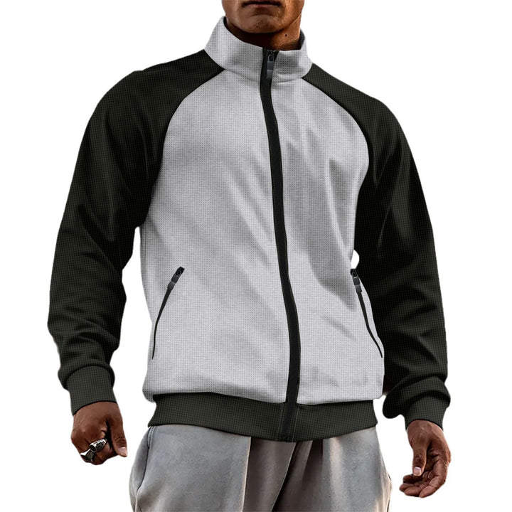 Men's sporty jacket with functional pockets and raised collar Lisslune