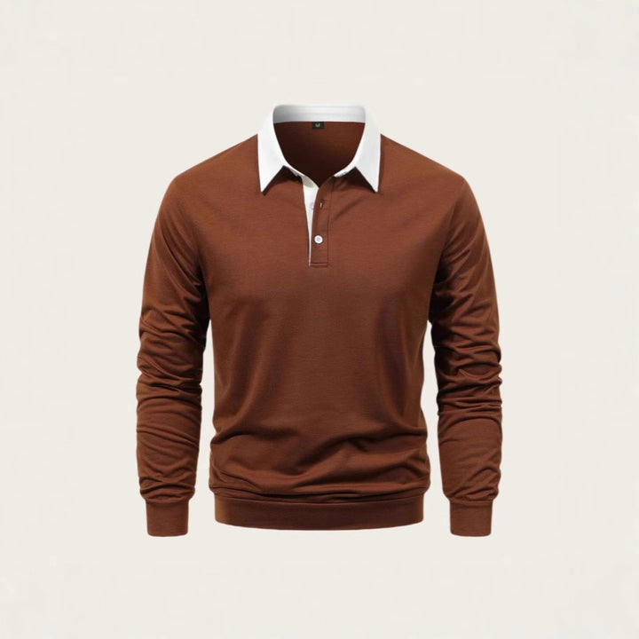 Men's polo shirt made of high-quality cotton with an elegant collar Lisslune