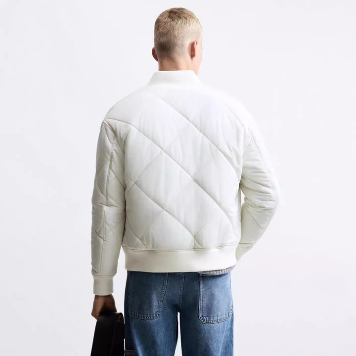 Men's quilted casual jacket with sporty cut and side pockets Lisslune