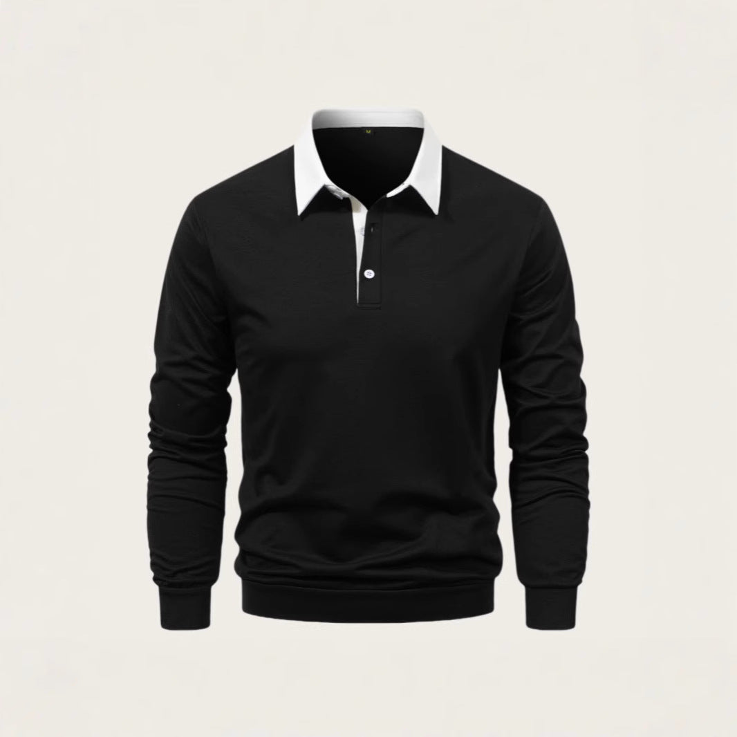 Men's polo shirt made of high-quality cotton with an elegant collar Lisslune