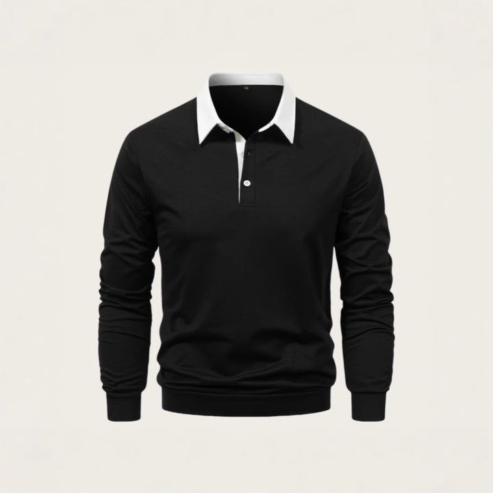 Men's polo shirt made of high-quality cotton with an elegant collar Lisslune