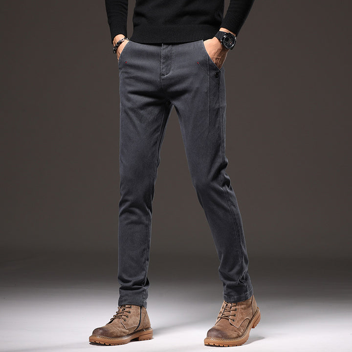 Men's Fashionable Chino Pants with A Stylish Cut and Practical Pockets Lisslune