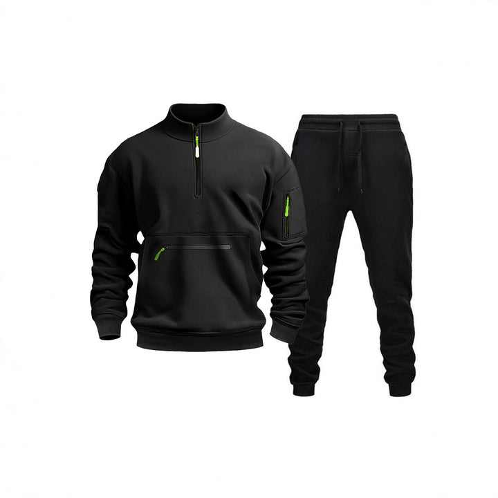 Men's sporty leisure set with practical zip pockets and modern cut Lisslune