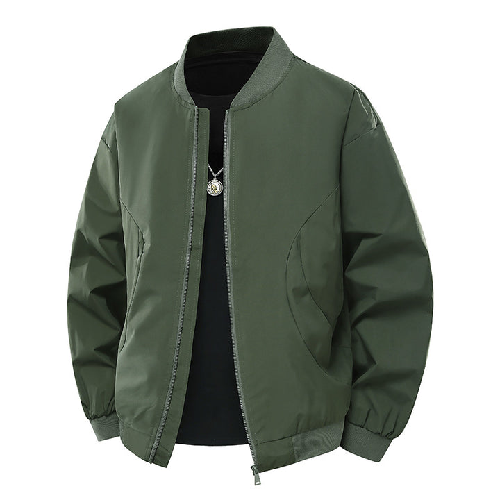 Men's stylish bomber jacket with uncomplicated cut and elastic cuffs Lisslune