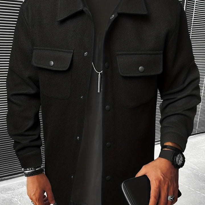 Men's Versatile Shirt Jacket Made Of Soft Material Lisslune