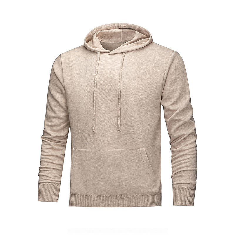 Men's Hooded Sweatshirt with Ergonomic Cut and Practical Kangaroo Pocket Lisslune