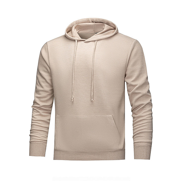 Men's Hooded Sweatshirt with Ergonomic Cut and Practical Kangaroo Pocket Lisslune