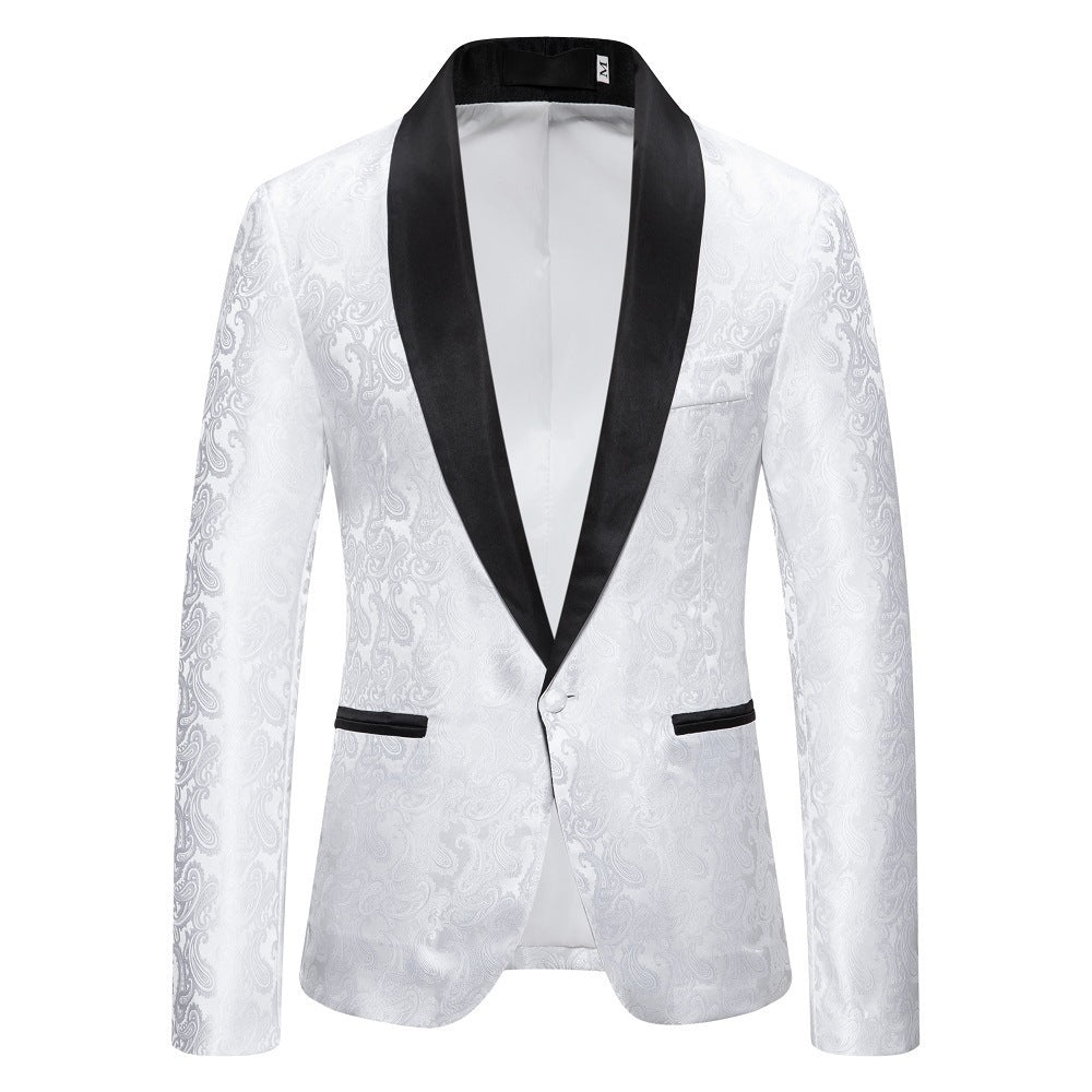 Men's extravagant tuxedo jacket with paisley pattern Lisslune