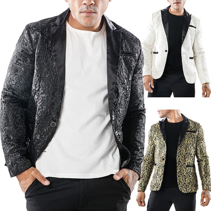 Men's elegant sequin brocade blazer Lisslune